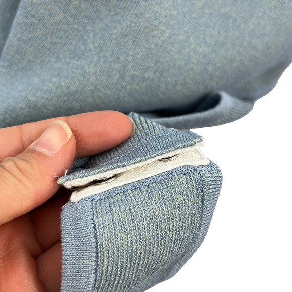 WAYF Blue '98 Alicia T-strap Knit Bodysuit V Neck Oasis Tank Top/Cami Size: 3x - Picture 7 of 9